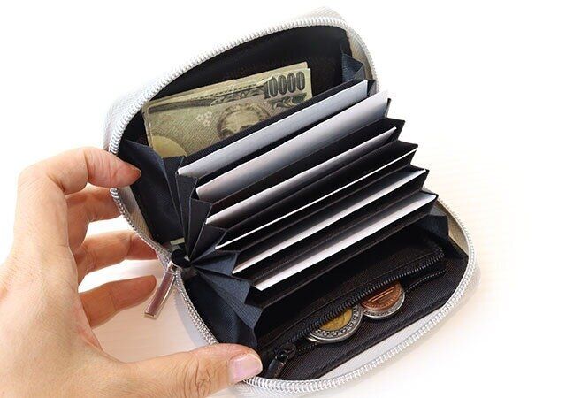 スヌーピーのじゃばらミニ財布の収納力