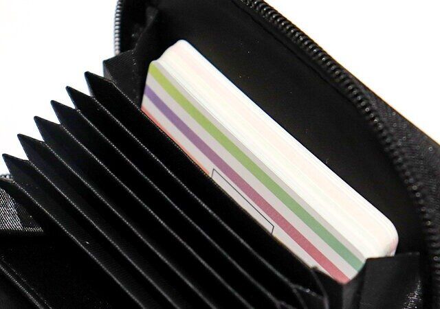 ミッキーのミニ財布のカードポケット