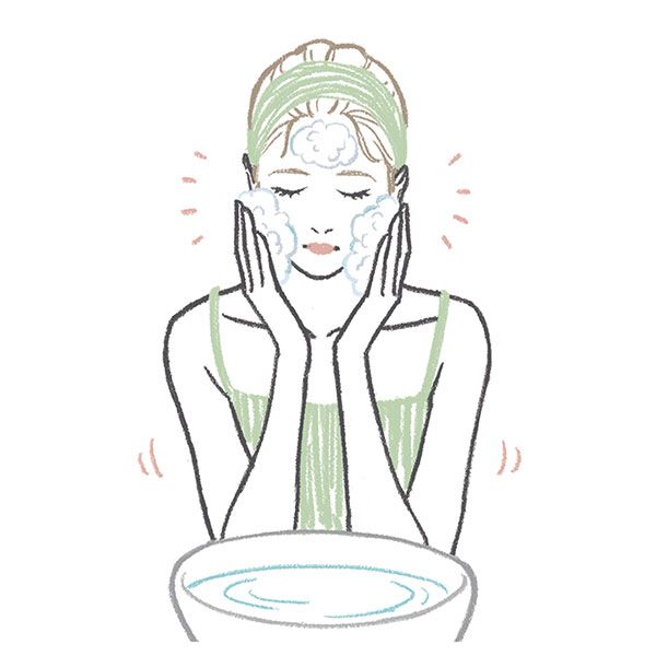 クレンジング・洗顔のイラスト