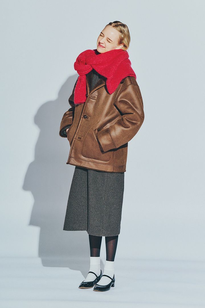 実はアウターを重ね着！コートをワンピースのようにきたコーデ【本日のFUDGE GIRL-2月11日】