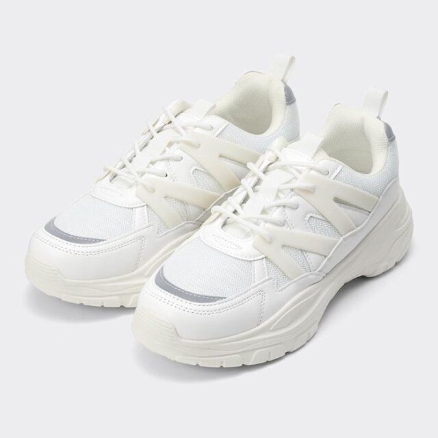 GUボリュームソールメッシュスニーカー