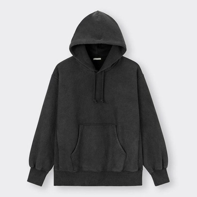 GUヘビーウェイトウォッシュドスウェットパーカ