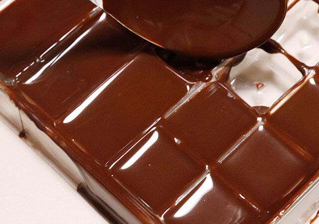 セリアのPETチョコモールド キーボード型の使用例