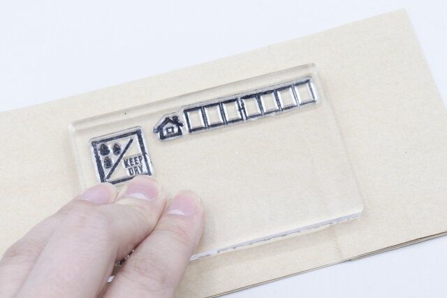 キャンドゥのクリアスタンプ デリバリーの使用例