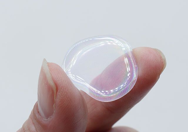 セリアのミニシール 22片 オーロラカラーの素材