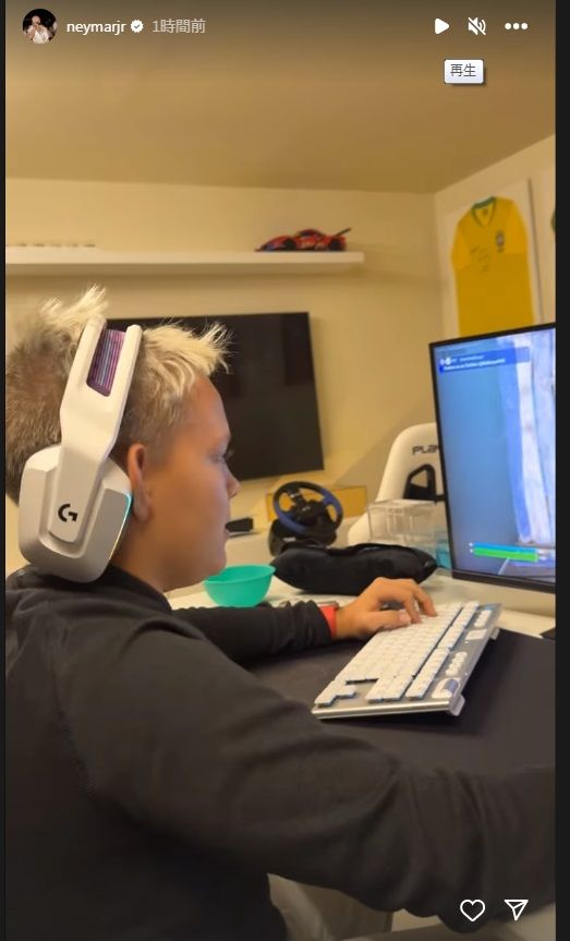 ネイマール、12歳の息子がゲーマーだと明かす プレイしてるのはあの有名ゲーム