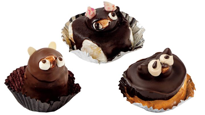 東京〈フランス製菓〉タヌキケーキ、〈パティスリー コウゲツ〉ポンタケーキ、〈コシジ洋菓子店〉たぬきケーキ