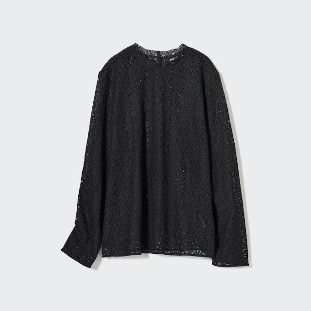 ユニクロ レースブラウス