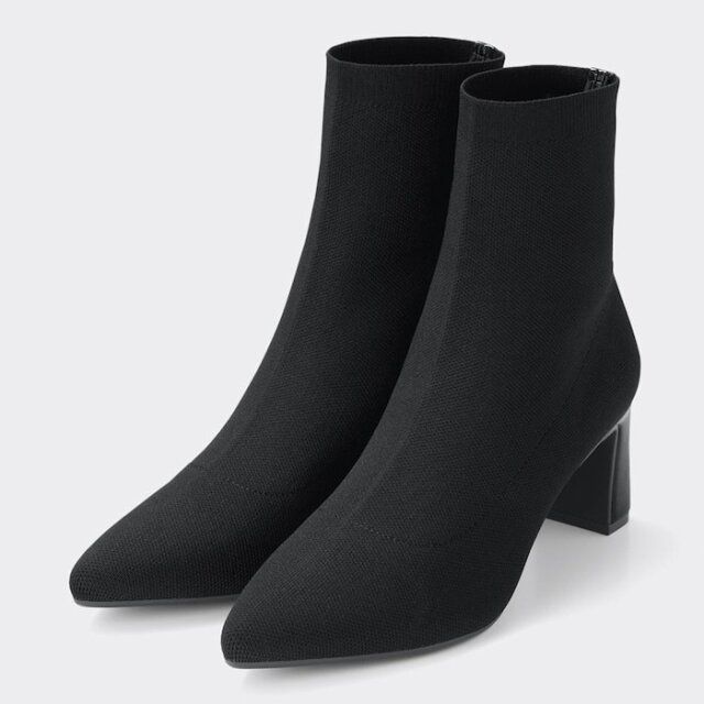 GUポインテッドニットブーツ