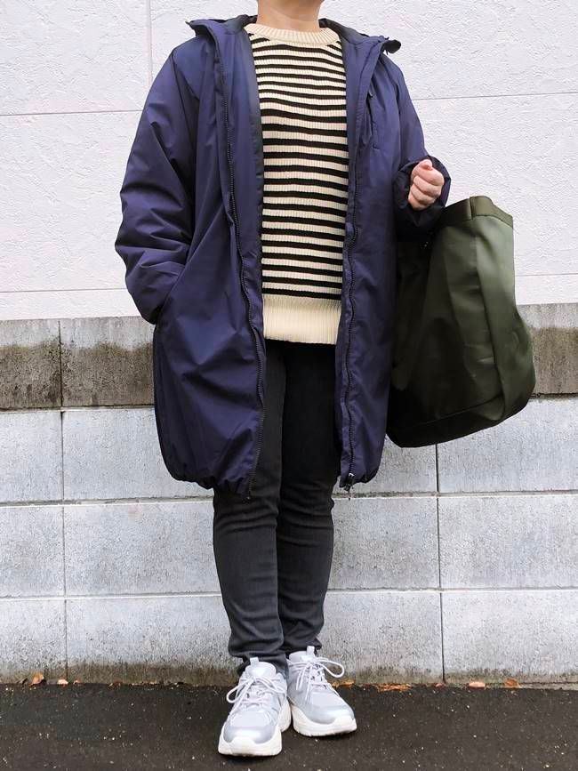 ワークマン レディース撥水パデッドロングフーディ