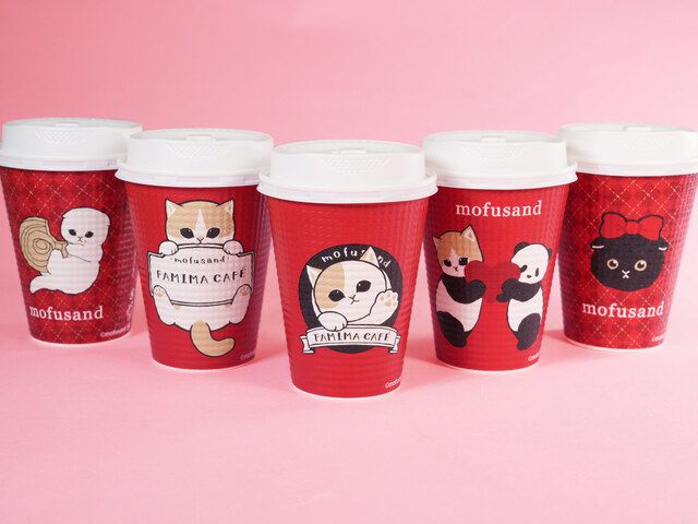 「FAMIMA CAFÉ」ブレンドM・カフェラテM（コラボカップ） 180円（税込）