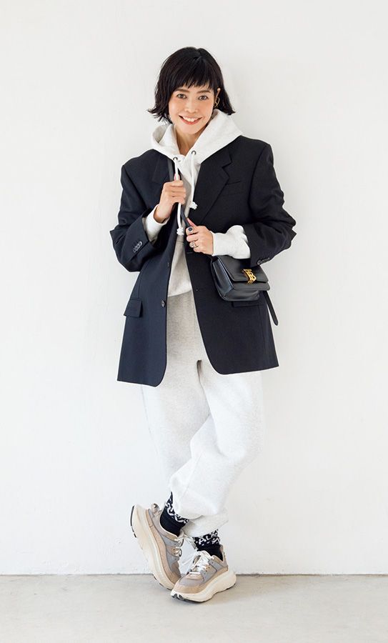 かがやき隊 高本有理子さんスナップ GUのスエットセットアップ