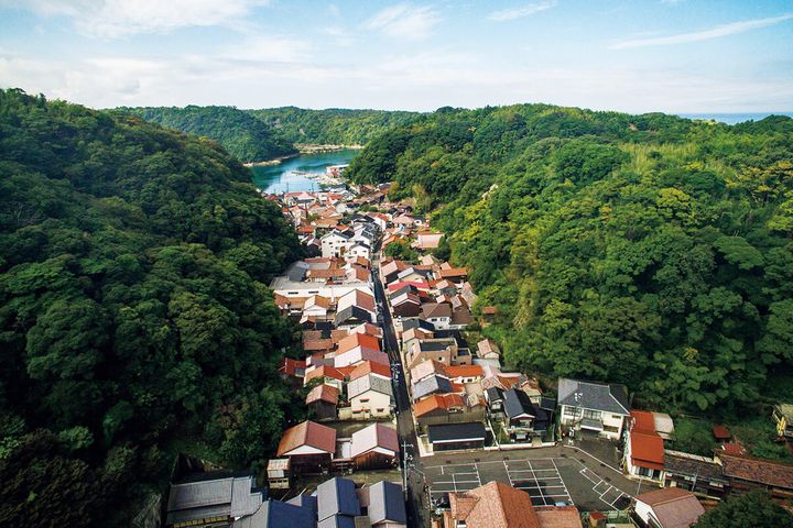 島根県温泉津の町並み