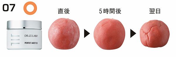 07：ドクターシーラボ ○／直後、5時間後、翌日