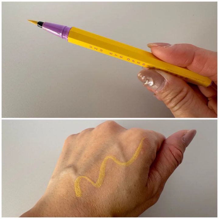 イエローコスメ 国際女性デー 『UZU BY FLOWFUSHI』の「 EYE OPENING LINER」を実際に試してみた