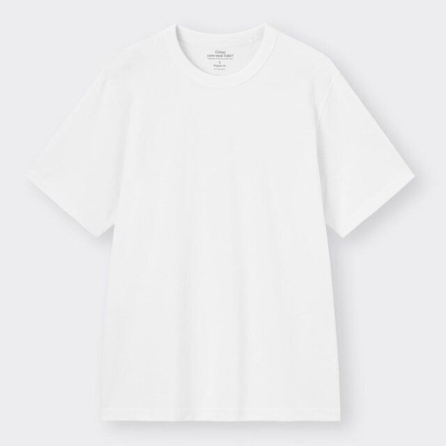 GUコットンクルーネックT