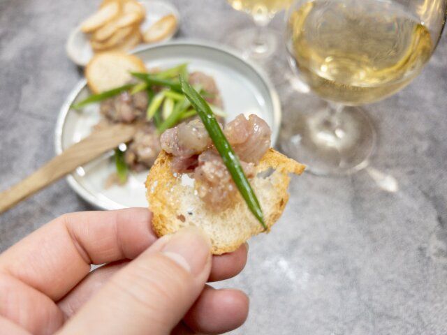 旬の魚のタルタル レシピ 完成