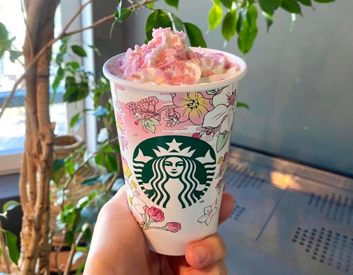 スタバ「花見 さくら クリーム」