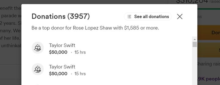 画像: テイラー・スウィフトが銃撃事件に巻き込まれて亡くなったチーフスのファンのために寄付