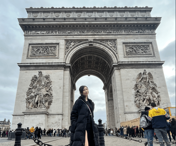 凱旋門での撮影画像