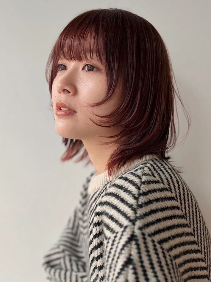 ボブ ヘア 髪型 ヘアスタイル 大人 前髪あり