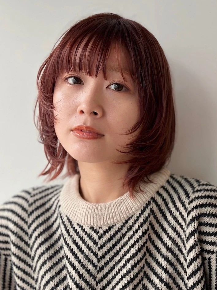 ボブ ヘア 髪型 ヘアスタイル 大人 前髪あり