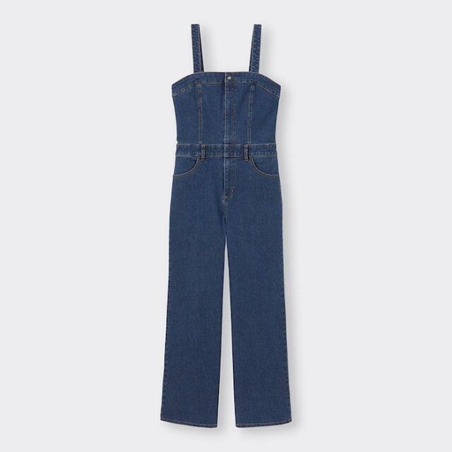 GUベアトップサロペットパンツ