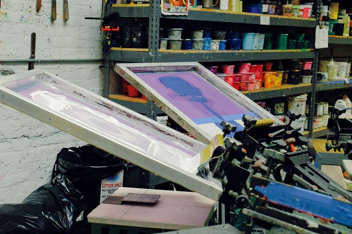 〈LQQK STUDIO〉のスクリーンプリンター