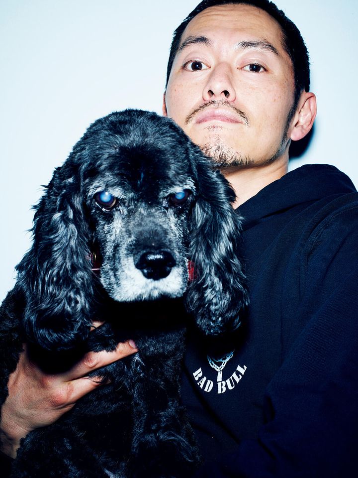 ラッパー・般若と愛犬ファギ