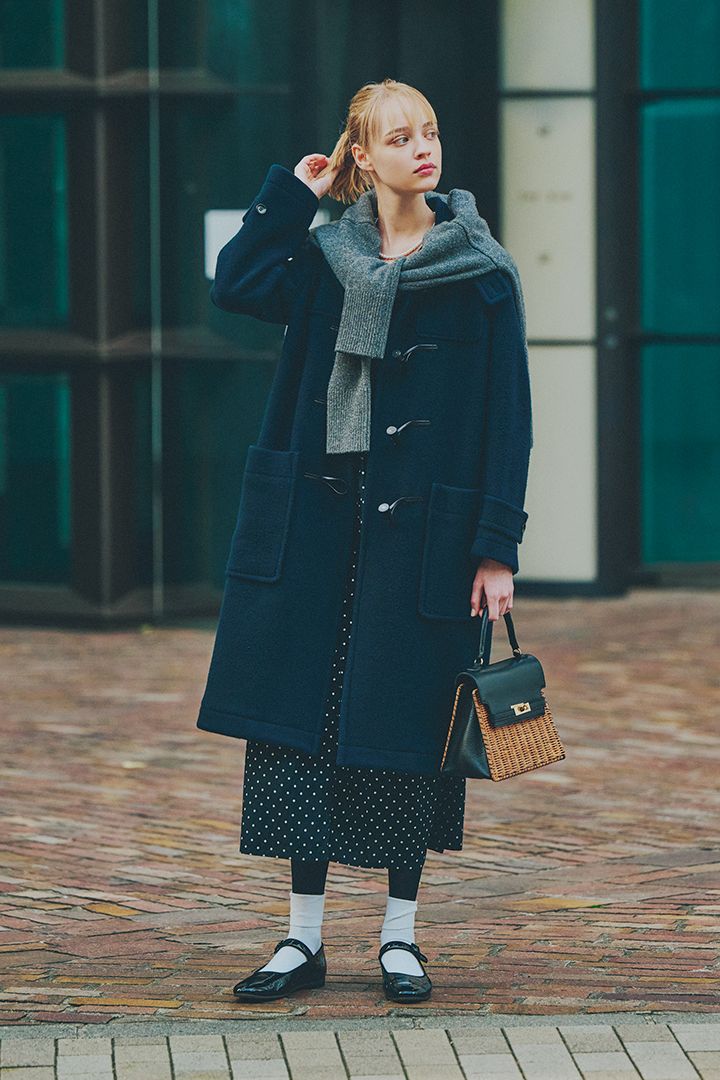 パンツとスカート、どちらとも相性抜群！ダッフルコートの着こなし4選