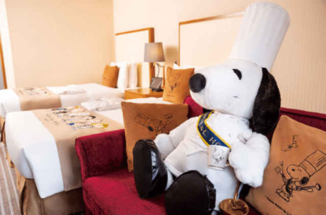 スヌーピー帝国ホテルドアマン インテリアマット スヌーピーファン必見