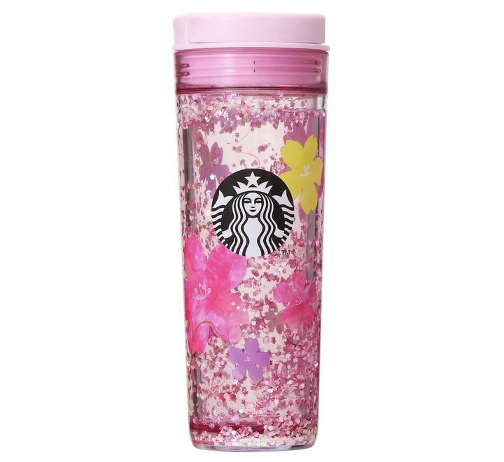 「SAKURA2024ウォーターインタンブラー ピンクグリッター」473ml 2500円