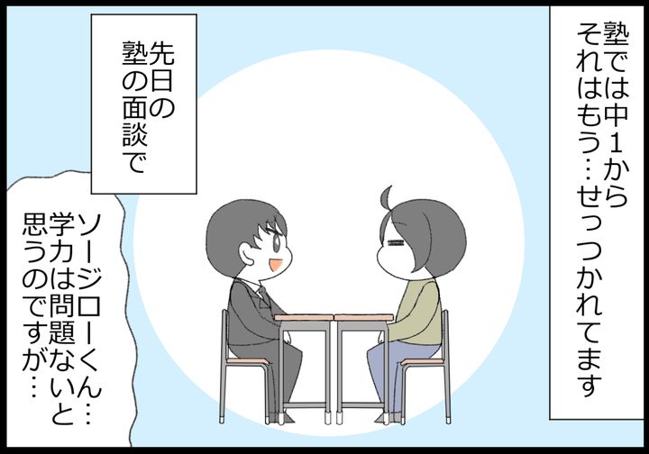 先日、塾の面談で…。