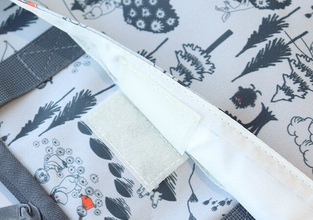 リンネル4月号付録 創刊号 ムーミン PCやタブレットも入るマルチバッグ 外ポケット