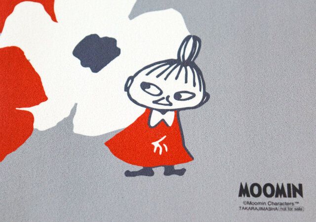 リンネル4月号付録 宝島社スペシャル号 ムーミン リトルミイの珪藻土入りやわらか吸水マット 柄アップ