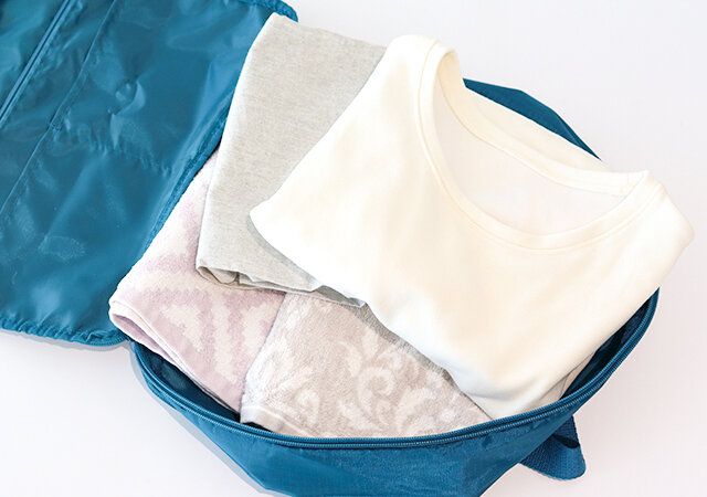 リンネル4月号付録 ムーミン 衣類をスリムに収納！リトルミイのファスナー圧縮ポーチ 容量