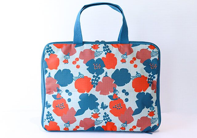 リンネル4月号付録 ムーミン 衣類をスリムに収納！リトルミイのファスナー圧縮ポーチ 背面