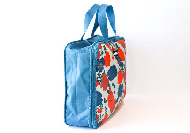 リンネル4月号付録 ムーミン 衣類をスリムに収納！リトルミイのファスナー圧縮ポーチ 側面