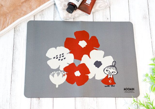 リンネル4月号付録 宝島社スペシャル号 ムーミン リトルミイの珪藻土入りやわらか吸水マット
