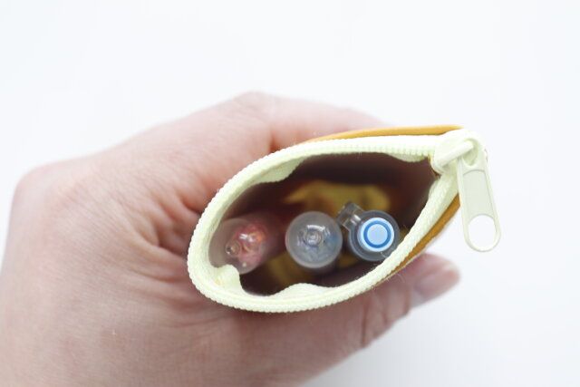 セリアのミニ収納ケース チューブのペンケースとしての使用例