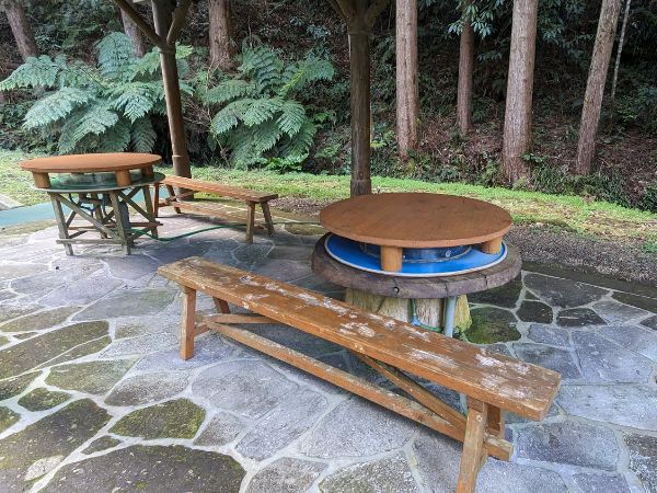 たかたの命水 そうめん流し台