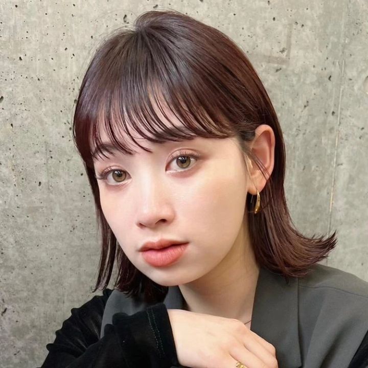 ボブ ヘア 髪型 ヘアスタイル 大人 前髪あり 30代 40代