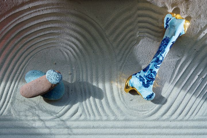 〈Norwegian Rain 〉デザイナーの、T ‒マイケルの部屋にある枯山水の空間