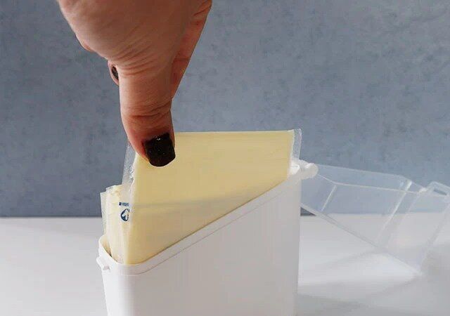 セリアのチーズがスッキリ入るケースにチーズがぴったり収まる