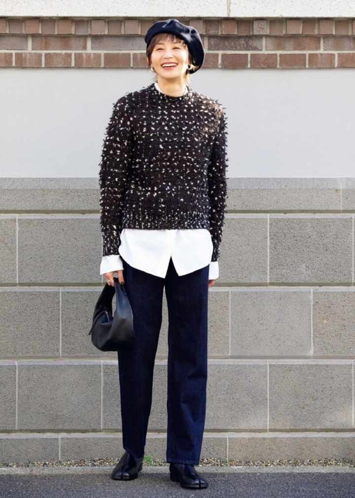 アキラナカのデニム モデルじゅわさんスナップ