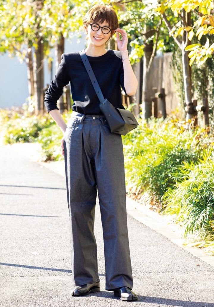 KUROのデニム モデルじゅわさんスナップ