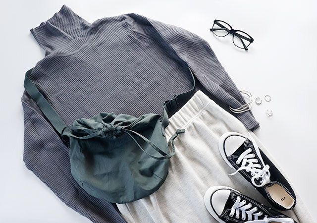 スカート使ったカジュアルスタイル