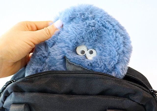 SPRiNG4月号の付録のクッキーモンスターのサイズ感