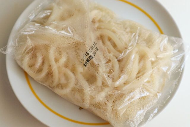 カレーうどん レシピ 冷凍うどんをレンジ加熱する