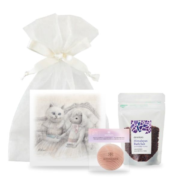アムリターラ 檜ストレッチボール＆バスソルトセット